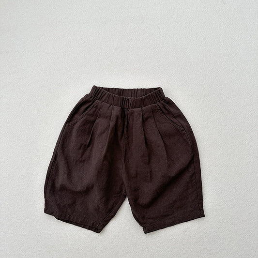 Summer Arrival Unisex Plain Solid Color Cotton Pants