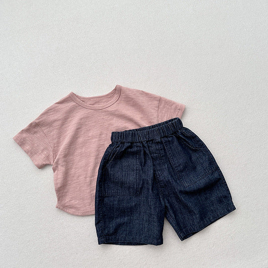 Summer Arrival Unisex Dark Blue Denim Shorts