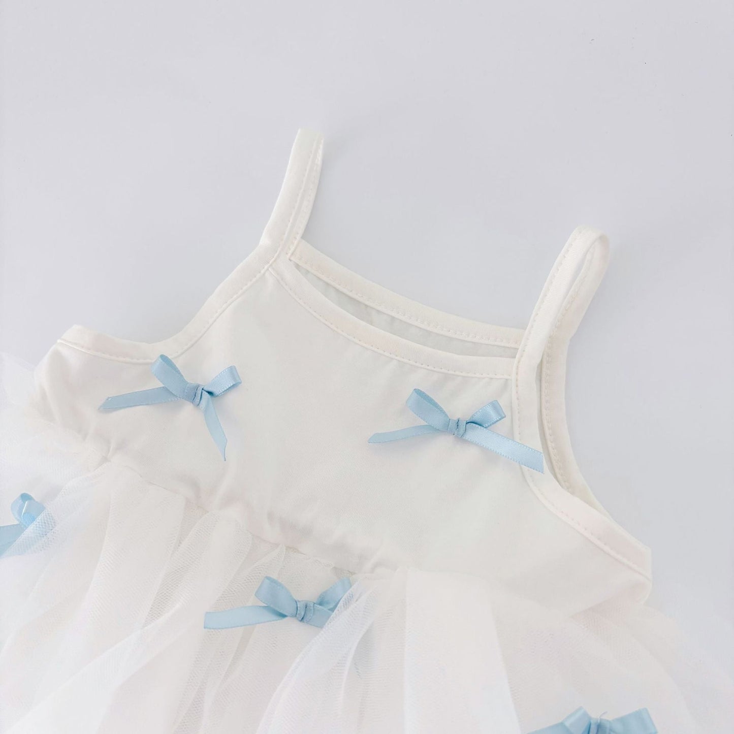 Summer Arrival Baby Girls Cute Sleeveless Butterfly-bow Decorated Dress Design Strap Onesies