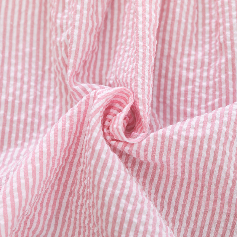 Summer Baby Girls Sleeveless Sailboat Pattern Striped Dress