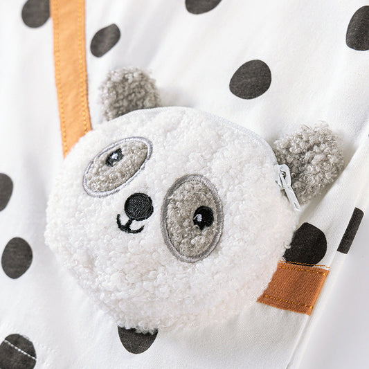 Summer Baby Kids Animals Cartoon Pattern T-shirt and Grey Shorts Clothing Set for Girls