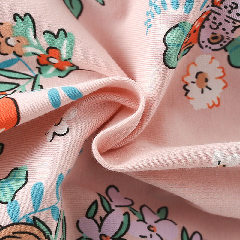 Summer Arrival Floral Pattern Sleeveless Cute Dress for Stylish Girls