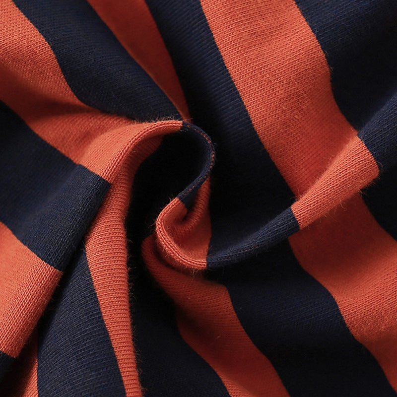 Summer Baby Kids Striped Pattern T-shirt and Shorts Clothing Set for Boys