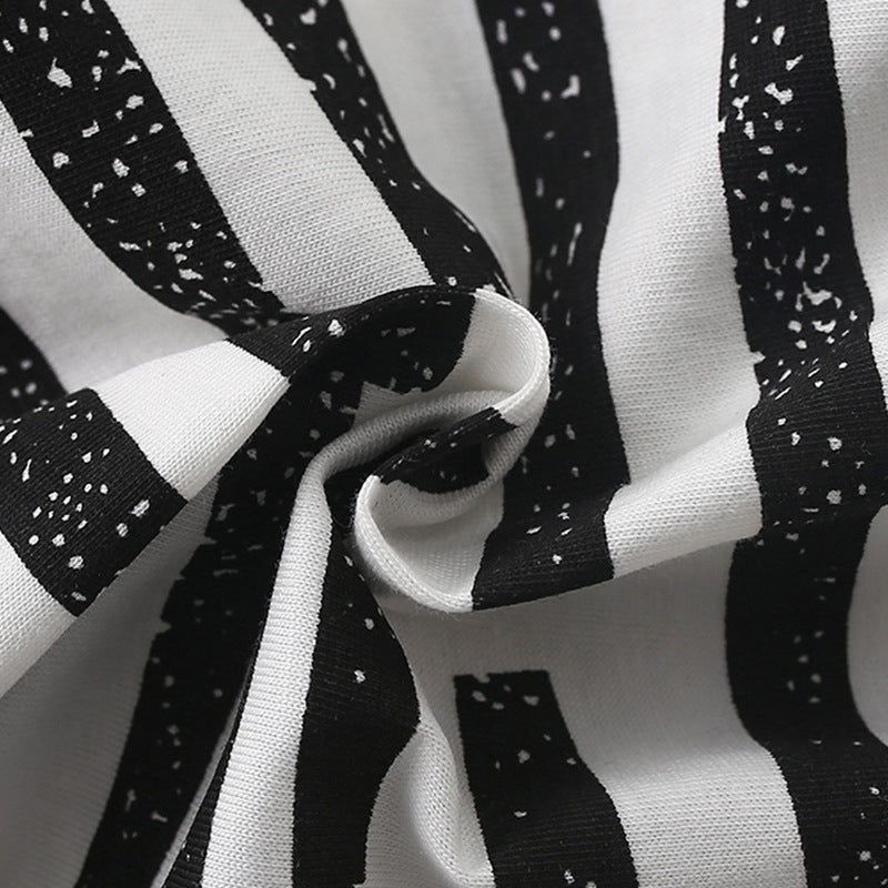 Summer Baby Kids Casual Animals Cartoon Pattern T-shirt and Shorts Clothing Set for Boys