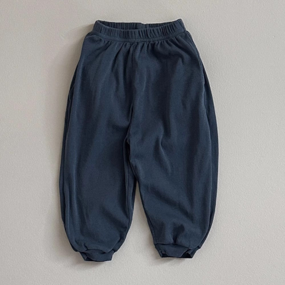 Children Summer Unisex Solid Color Thin Breathable Pants Casual Kids Trousers