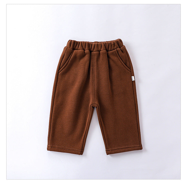 Infant Baby Girls 4-Colors Velvet-In Winter Pants