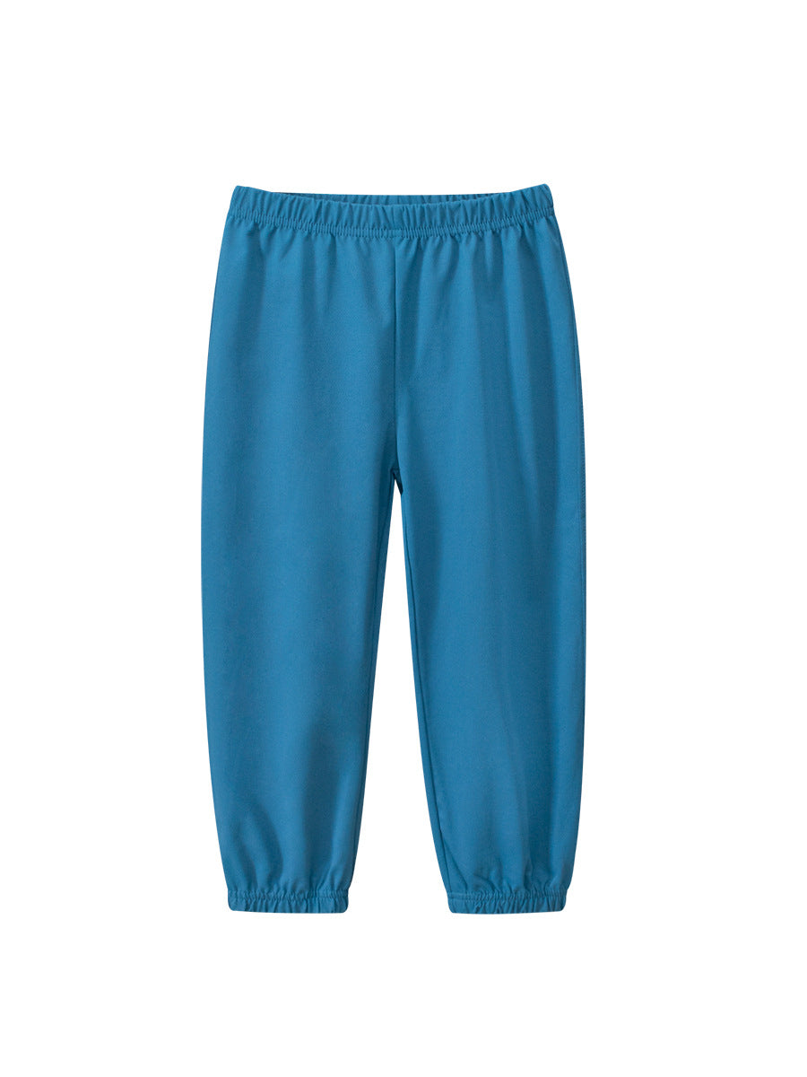 Children’s Summer Boys’ Solid Color Thin Breathable Pants – Casual Kids Trousers