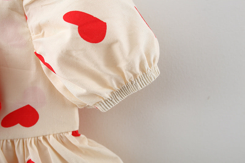 Baby Girl Polka Dot Graphic Bow Tie Princess Derss
