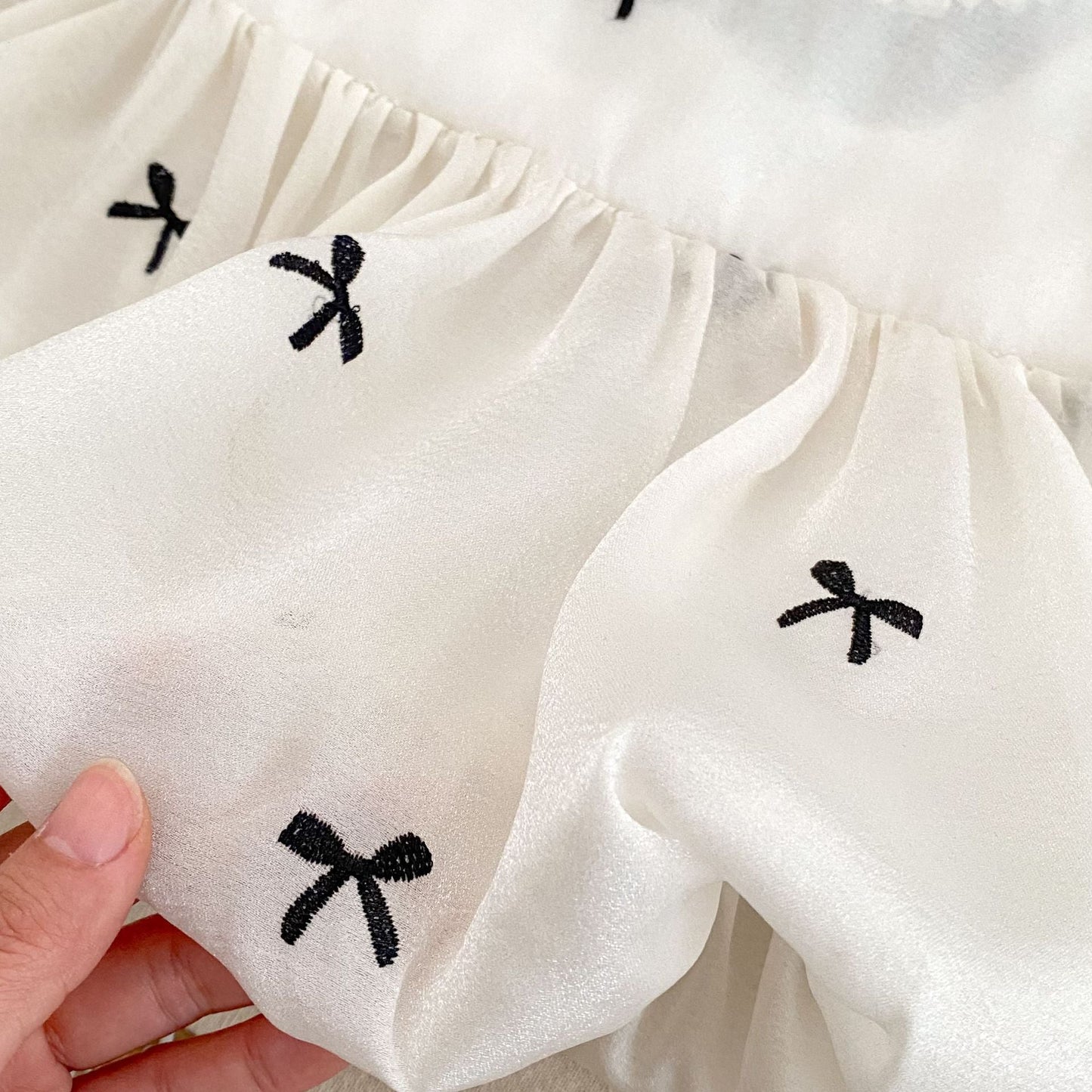 Summer Baby Kids Girls Butterfly-bows Pattern Sleeveless Top and Plain Shorts Clothing Set