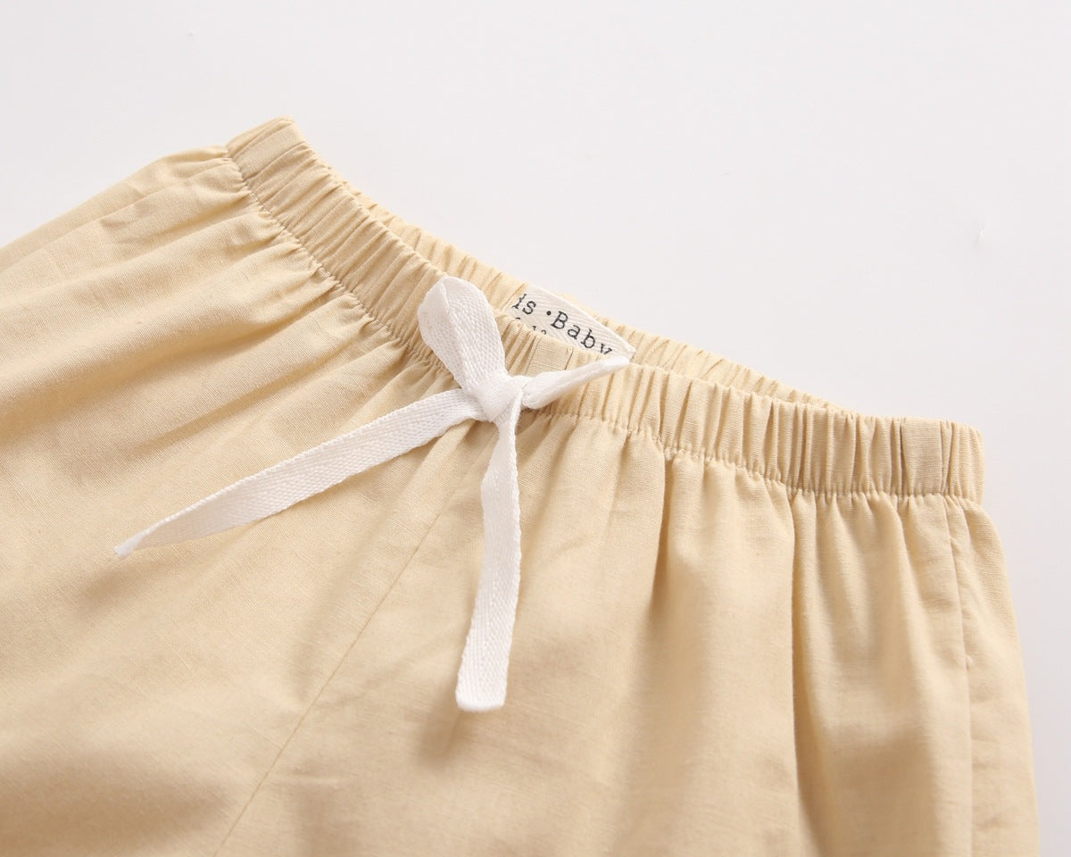 Baby Boy Animal Print Short-Sleeved Top Combo Shorts Sets In Summer