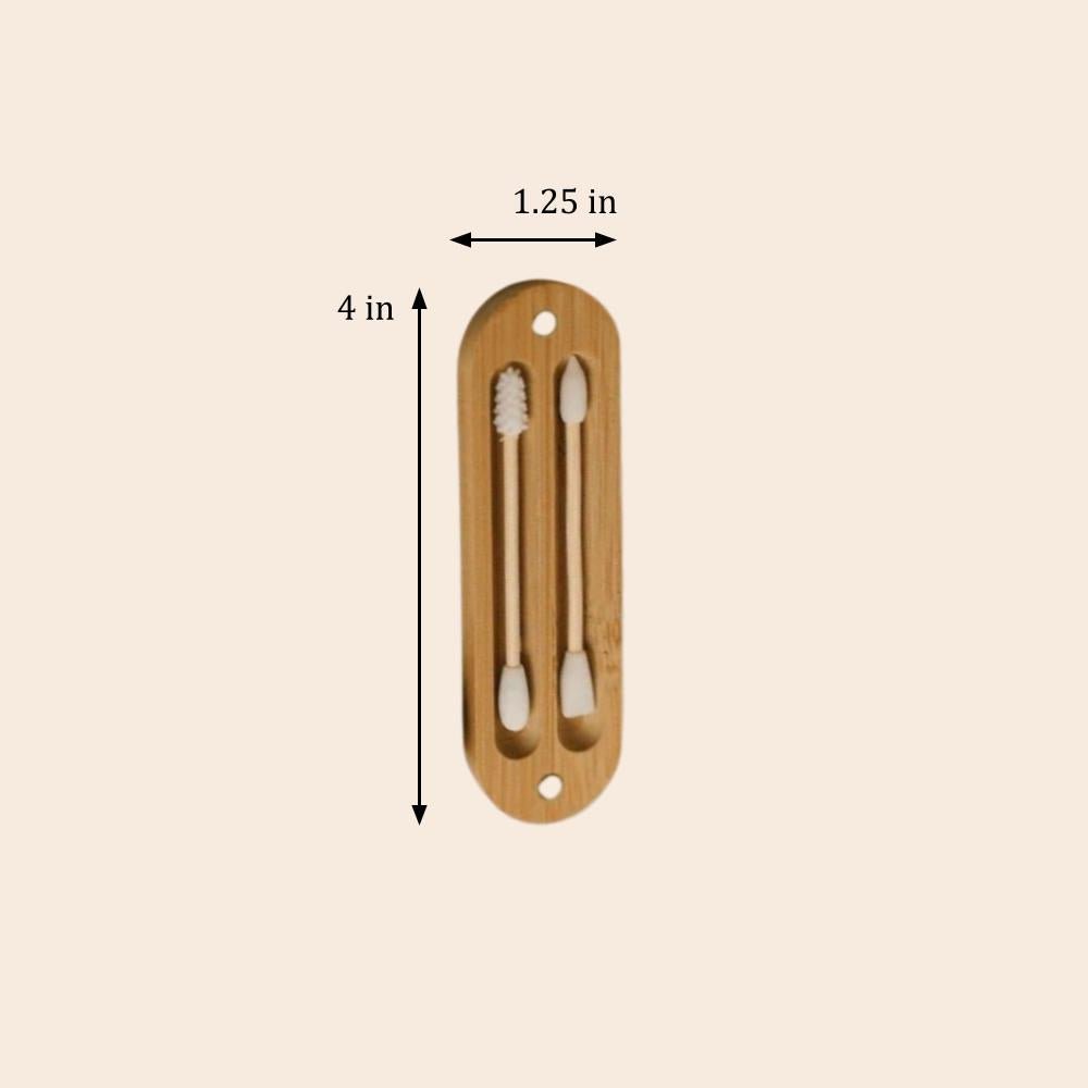 Reusable Bamboo Ear Bud Case