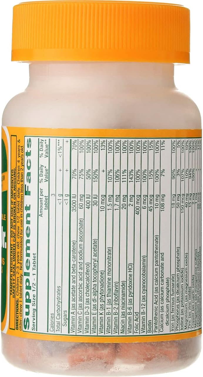 Rugby Cerovite Jr. Children’s Multivitamin Supplement, 60 tablets