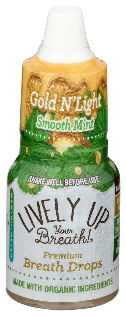 Lively Up Your Breath - Smooth Mint Breath Drops, 0.27 fl oz (Pack of 12) - Gluten-Free Breath Freshener