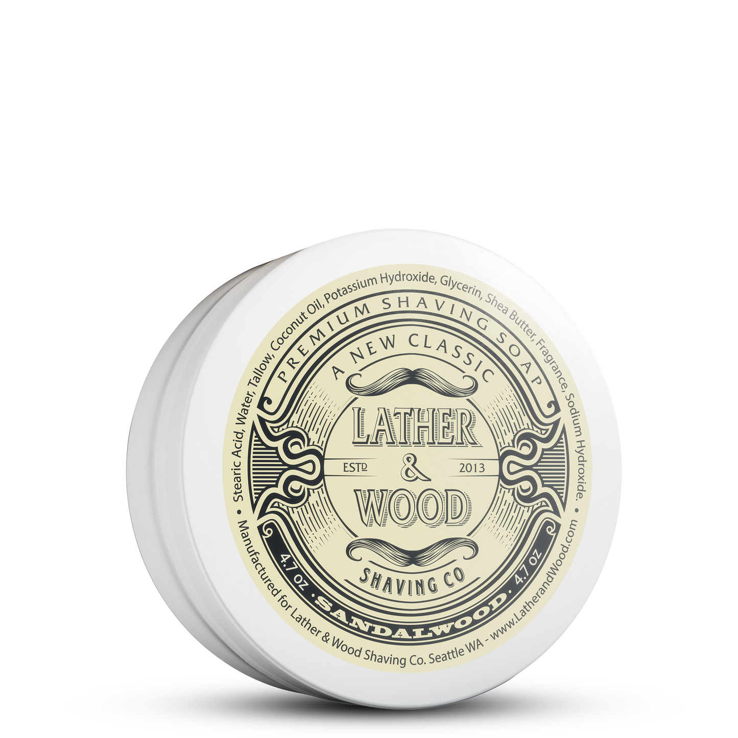 Luxury Shaving Soap - Sandalwood