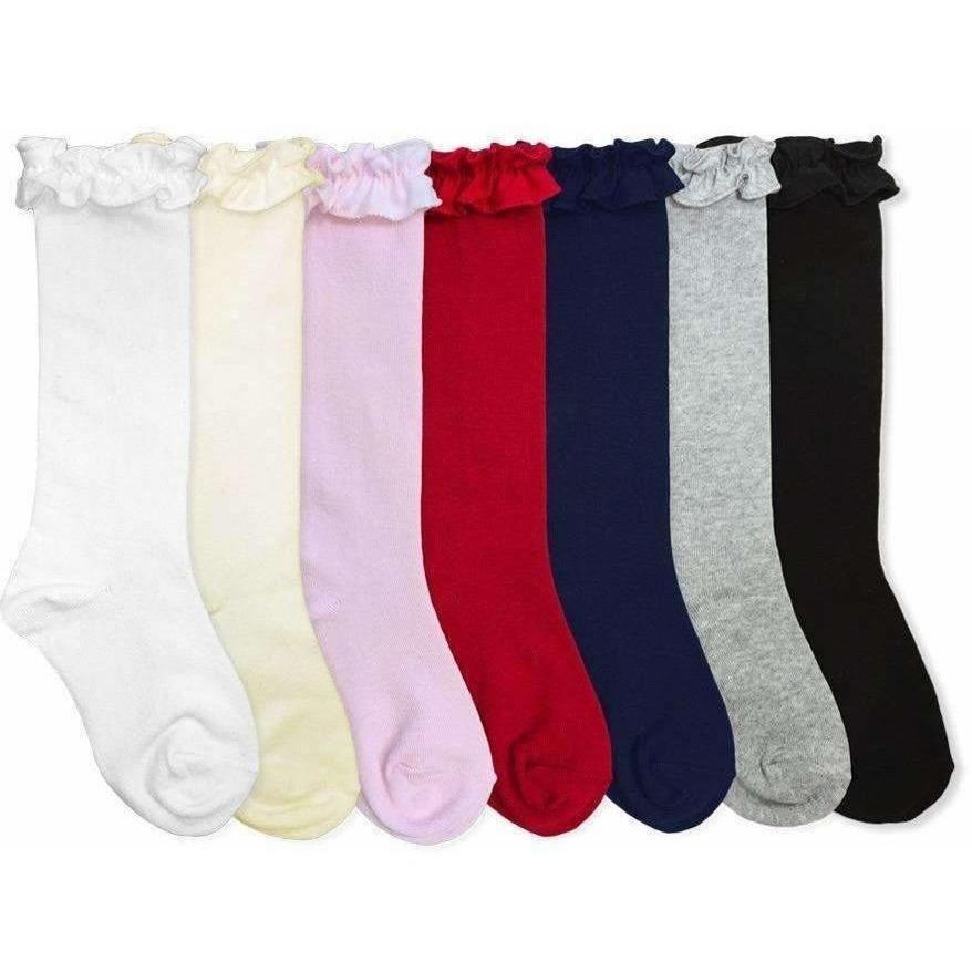 Ruffle Knee High Socks