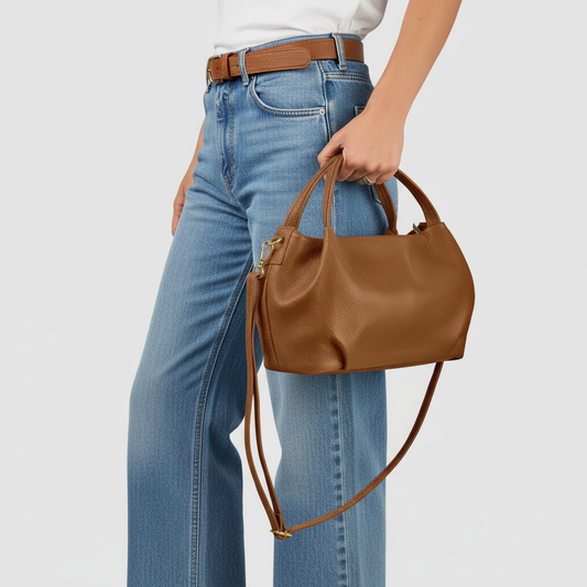 Calf Leather Top-Handle Bag