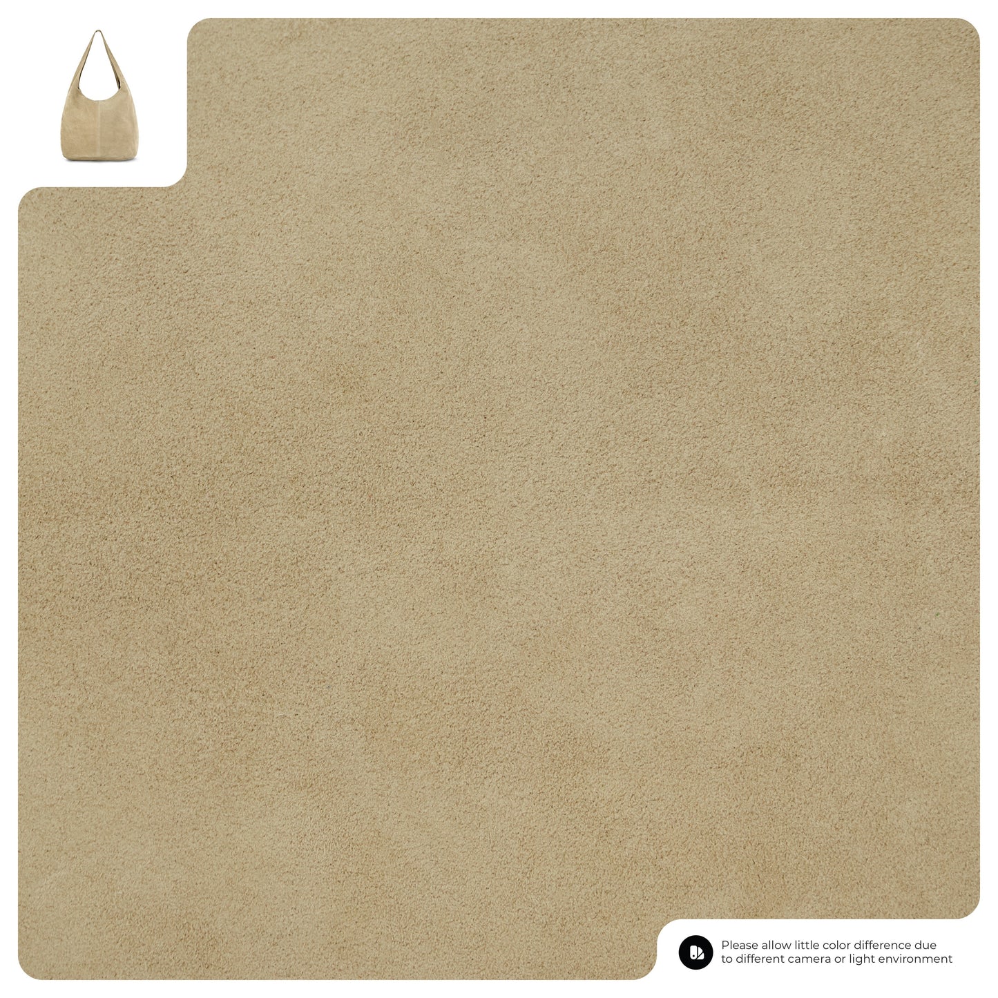 Suede Leather Hobo Bag