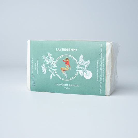 All-Natural Tallow Soap – Lavender Mint & Unscented