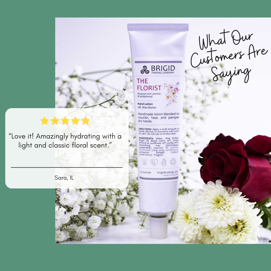 The Florist Hand Lotion - Jasmine, Ylang Ylang, Helichrysum, and Sandalwood