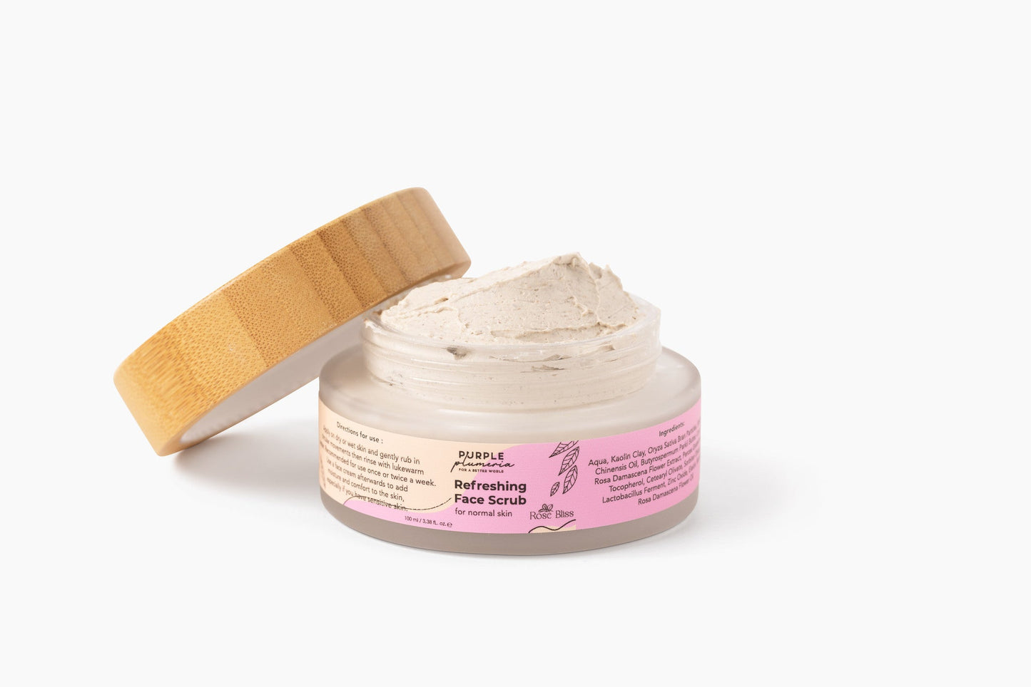 Natural Face Scrub – Rose Scent – Gentle Exfoliation & Hydration for Radiant Skin