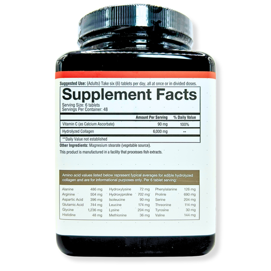 Youtheory Collagen 6000mg with Vitamin C – Hair, Skin & Nail Support – 290 Tabs