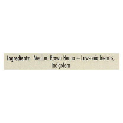 Rainbow Henna Hair Color & Conditioner Medium Brown 4 Oz
