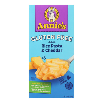 Annie's Gluten Free Rice Pasta & Cheddar Mac, 12 Pack, 6 oz