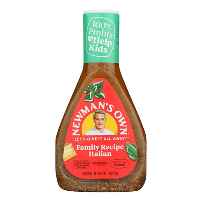 Newman's Own Italian Dressing, Family Recipe, 16oz, 6-Pack
