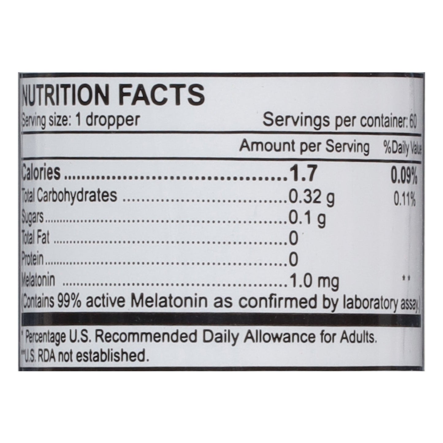 Sublingual Products Melatonin Solution - 2 Fl Oz