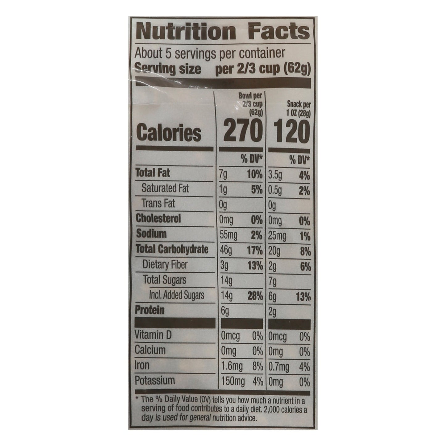 Cascadian Farm Organic Oats & Honey Granola, 4-Pack