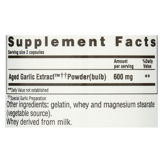 Kyolic Aged Garlic Extract - Cardiovascular 100 Capsules