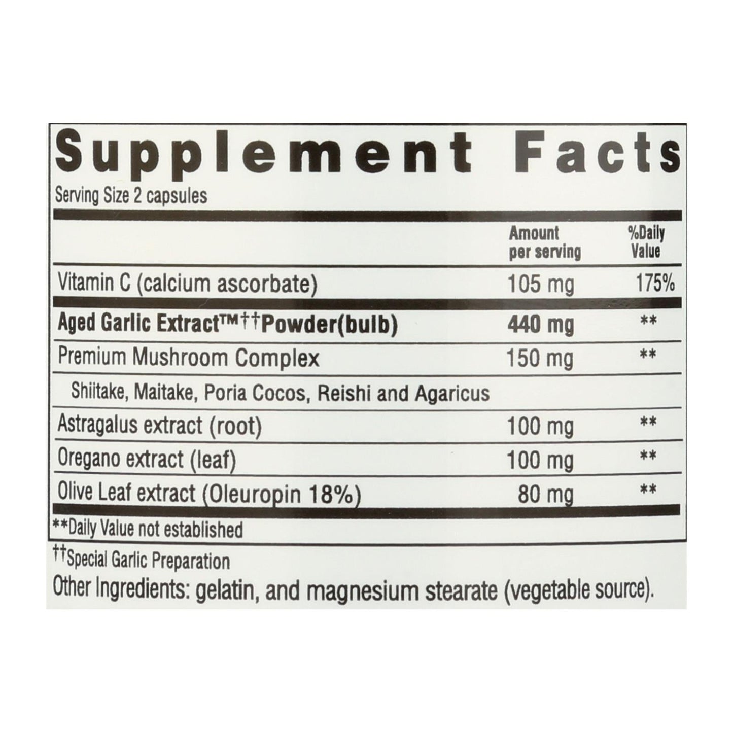 Kyolic Aged Garlic Immune 103 - 100 Capsules