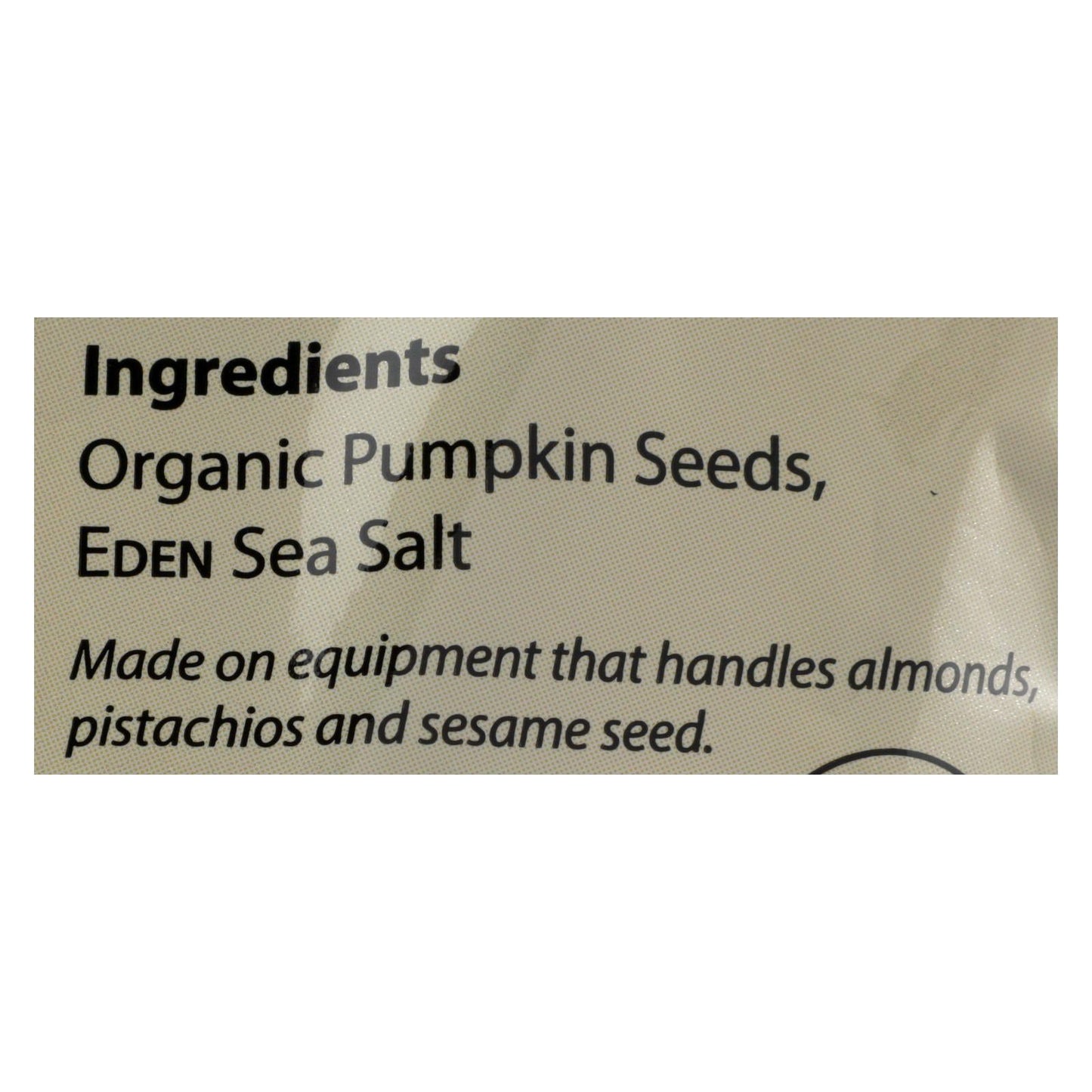 Eden Foods Organic Dry Roasted Pumpkin Seeds, 4oz, 15-Pack