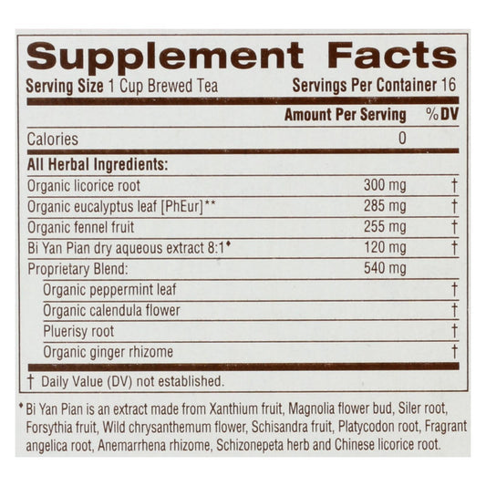 Traditional Medicinals Breathe Easy Herbal Tea, 16 Bags, 6 Pack