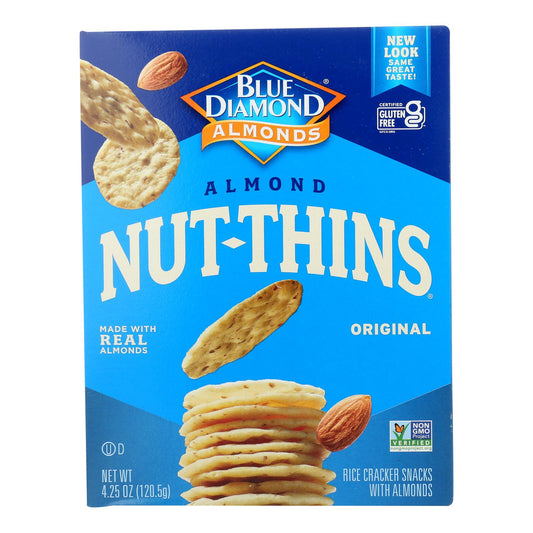 Blue Diamond - Nut Thins - Almond - Case Of 12 - 4.25 Oz.