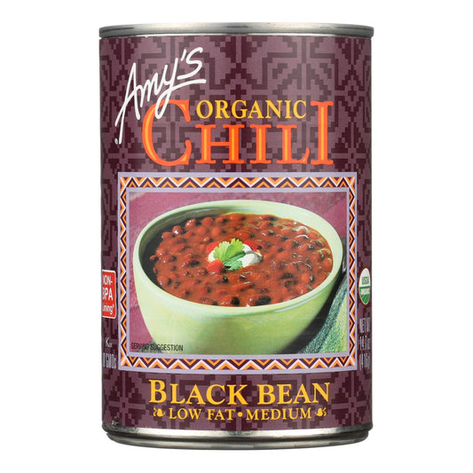 Amy's Organic Black Bean Chili, Medium, 12-Pack, 14.7 Oz