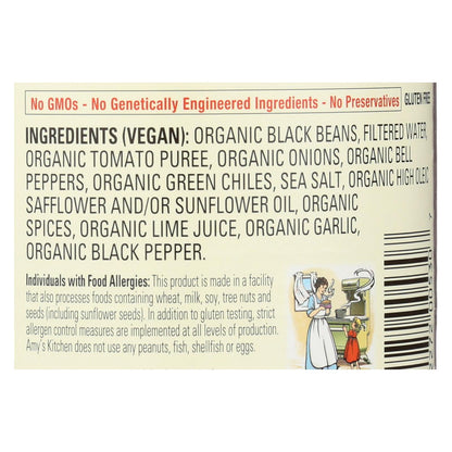 Amy's Organic Black Bean Chili, Medium, 12-Pack, 14.7 Oz