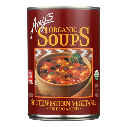 Amy's Organic Southwestern Veggie Soup, 12-Pack, 14.3 Oz