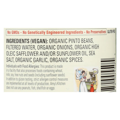 Amy's Organic Refried Beans - 12 Pack, 15.4 Oz Each