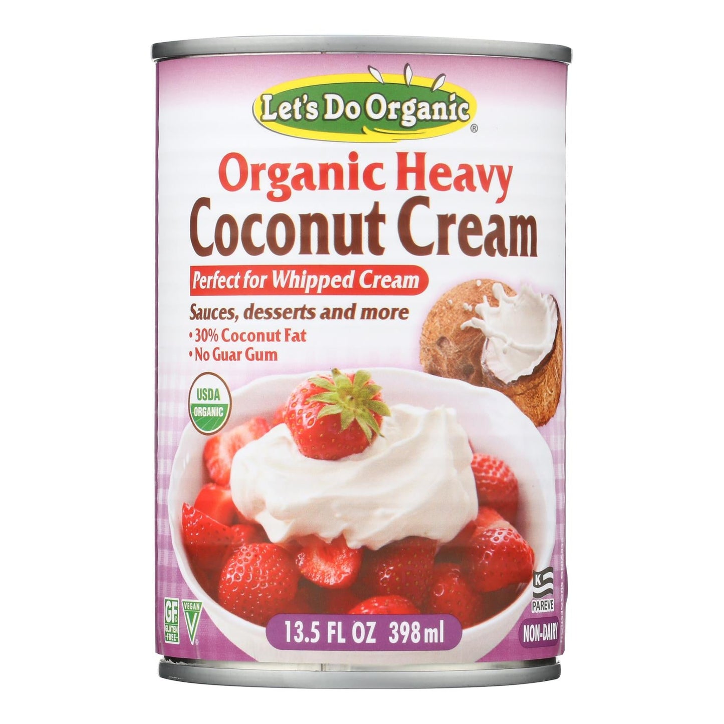 Let's Do Organic Heavy Coconut Cream, 12-Pack, 13.5 Fl Oz