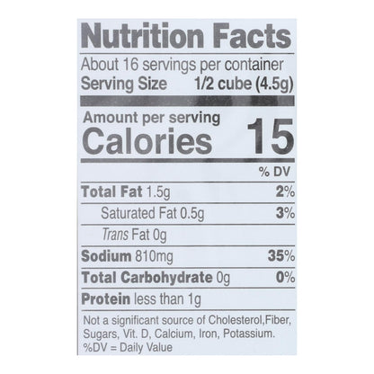 Edwards & Sons Natural Bouillon Cubes - Not Chick N, 2.5 Oz