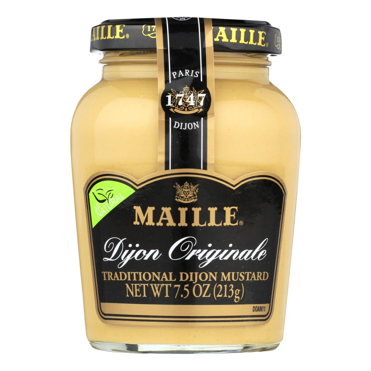 Maille Dijon Mustard, Original, 7.5 Oz, Pack of 6