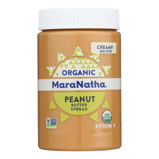 Maranatha Organic Creamy Peanut Butter - No Stir, 6x16 oz