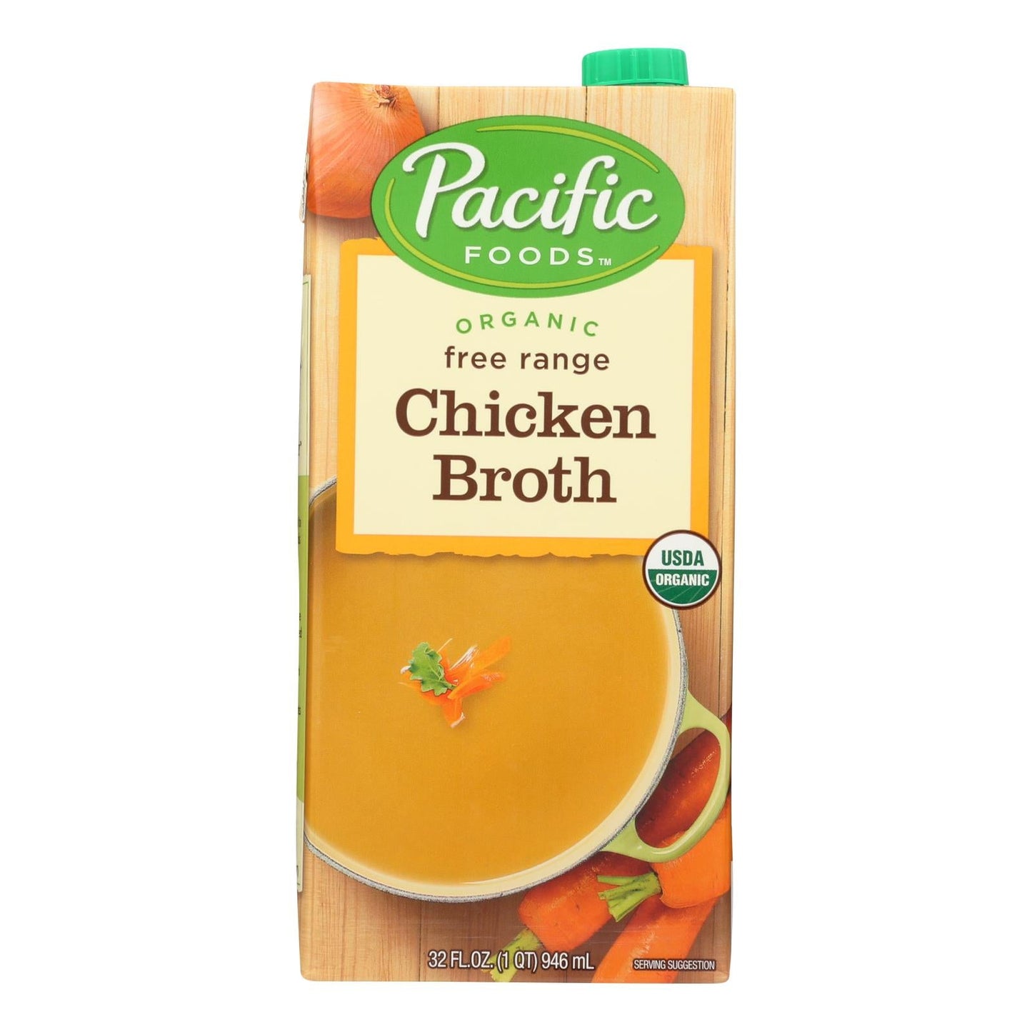 Pacific Natural Free Range Chicken Broth, 12-Pack (32 Fl Oz)