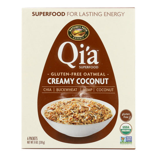 Nature's Path Qi'A Organic Coconut Oatmeal, 6 Pack, 8 oz