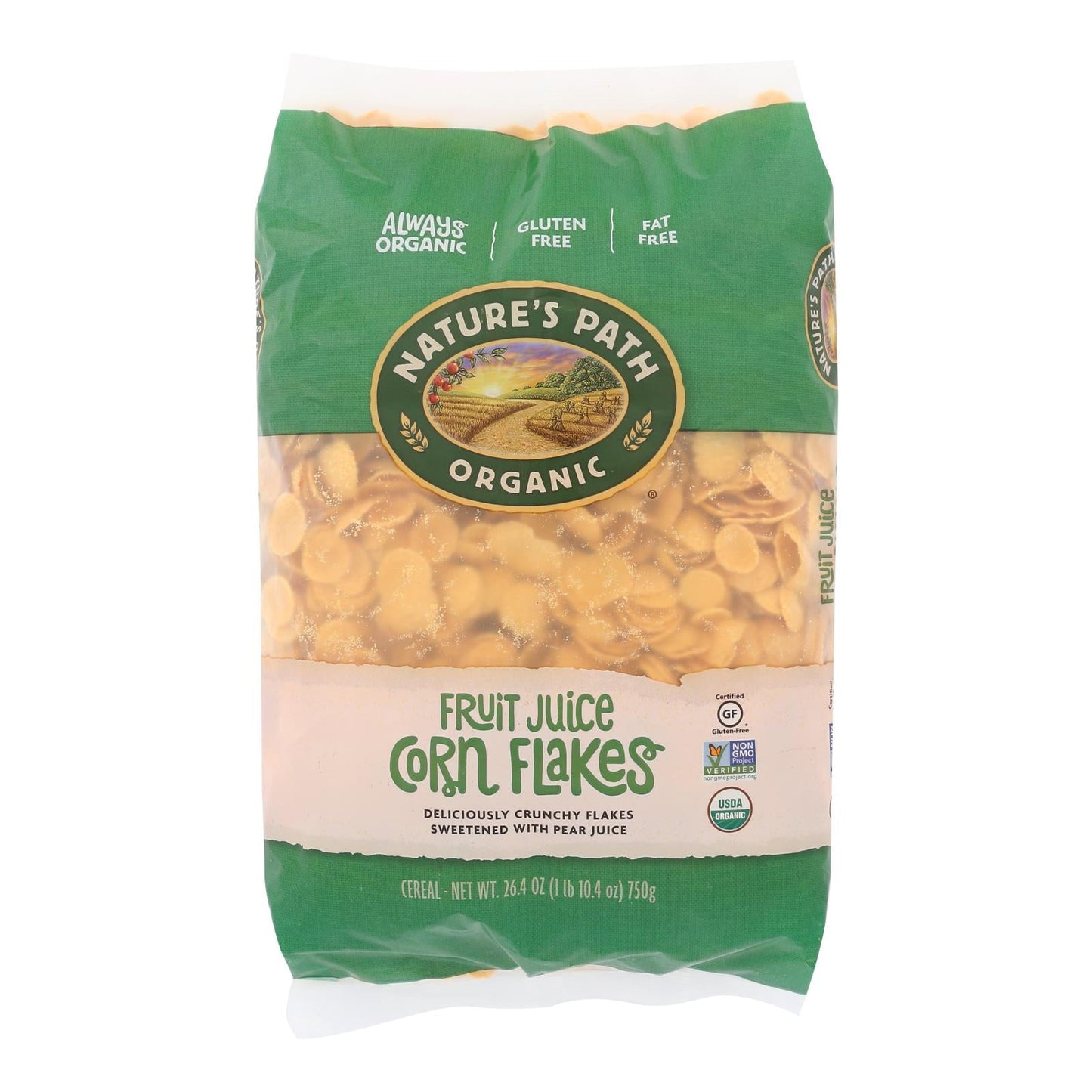Nature's Path Organic Corn Flakes - Fruit Sweetened, 6 Pack