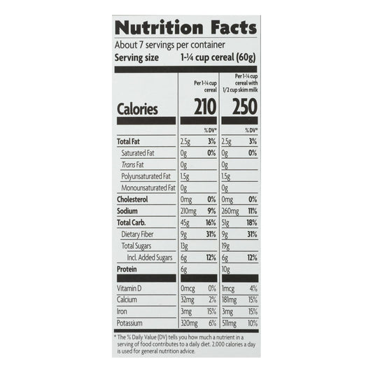 Nature's Path Organic Flax Raisin Bran Cereal, 12-Pack