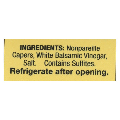 Alessi Capers in White Balsamic Vinegar, 3.5 Oz, 6-Pack