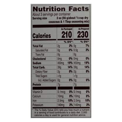 Near East Toasted Pine Nut Couscous, 12 Pack, 5.6 Oz