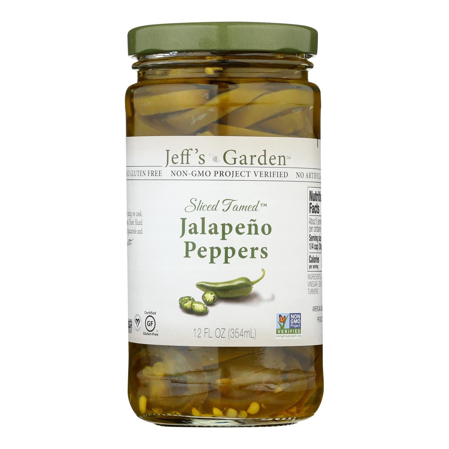 Jeff's Natural Jalapeno Peppers - Case of 6 - 12 oz